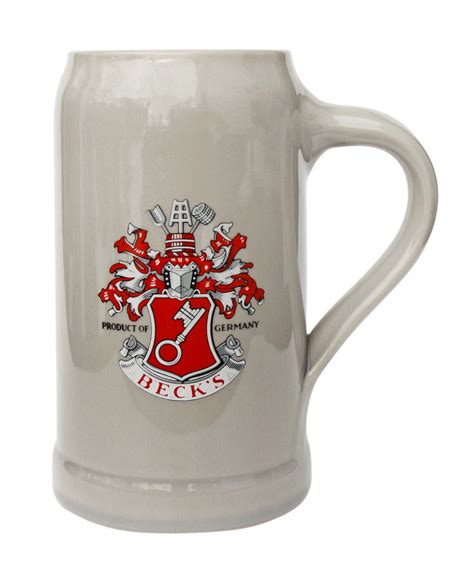 Becks Stoneware German Beer Mug 1 Liter - GermanSteins.com