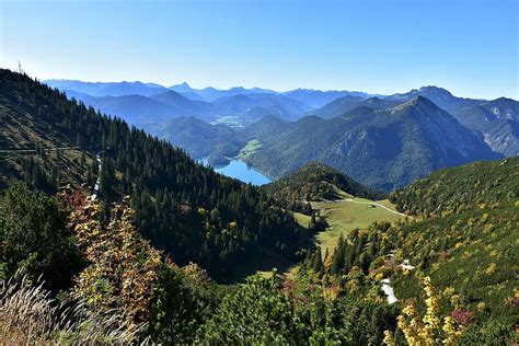 walchensee, lake, herzogstand, mountain, bavaria, nature, mountains ...