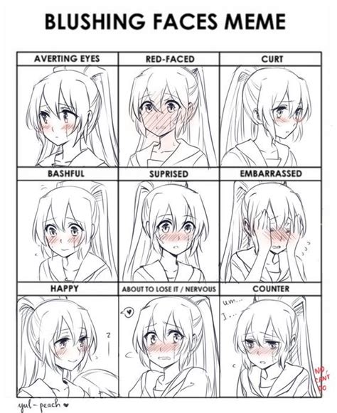 Blush Meme Drawing