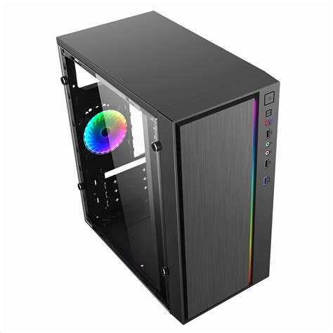 Atx Case Gaming Case Rgb Light Micro Atx Case Skmcii007 Transparent ...