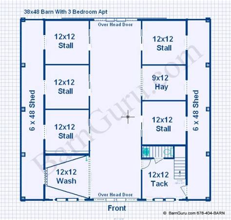 Horse Stall Floor Plans - floorplans.click