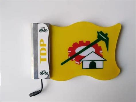 TDP Car LED Flag at Rs 3000/piece | Ellis Road | Chennai | ID: 17522127762