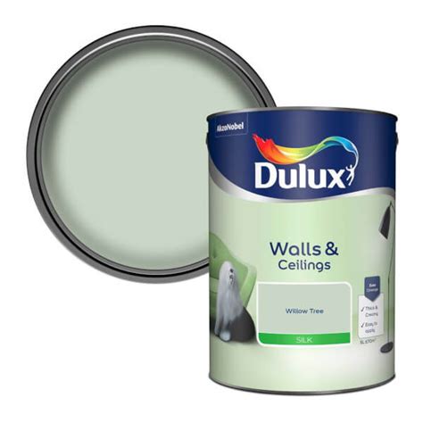 Dulux Willow Tree - Silk Emulsion Paint - 5L | Homebase