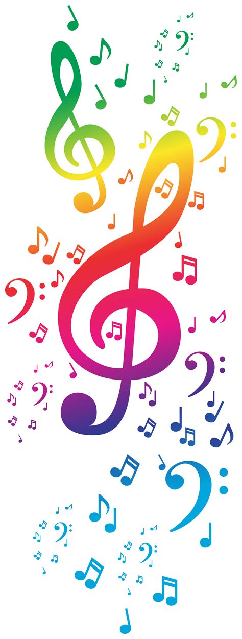 Colorful Musical Notes Symbols Colourful Music Notes Png Transparent ...