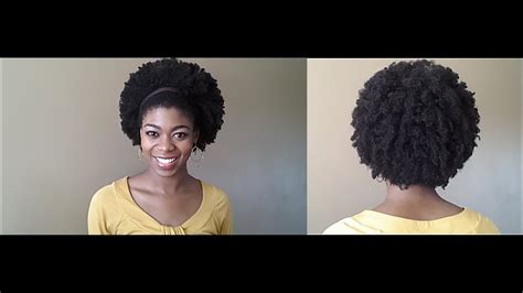 4C Natural Hair - Large Afro Tutorial - (Requested) - NaturalMe4C - YouTube