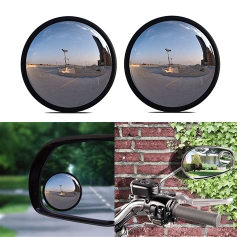 Xotic Tech Blind Spot Mirror, 2 Pcs Round 2" Stick On Rear View Convex ...