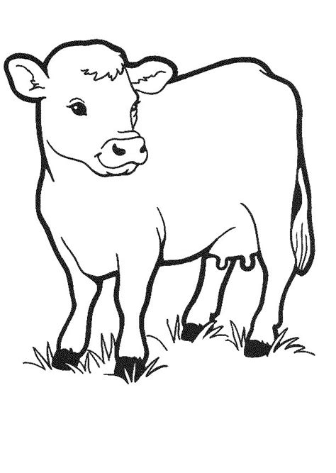 Free Printable Cow Coloring Pages For Kids | Cow coloring pages, Farm ...