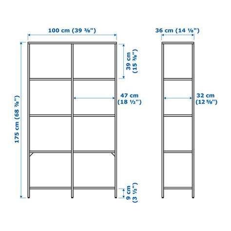 VITTSJÖ lentyna tamsiai ruda/stiklas 100x175 cm | IKEA Lietuva