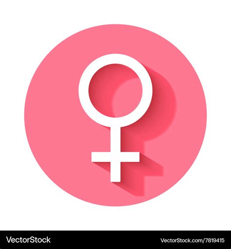 Female gender symbol icon Royalty Free Vector Image