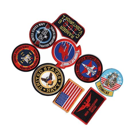 Top Gun Goose Nick Bradshaw 9pc Patch Set (Iron On) – MILTACUSA