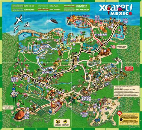 Mapa De Xcaret Map Of Xcaret Rivieramaya Cancun El Parque Mas | Images ...