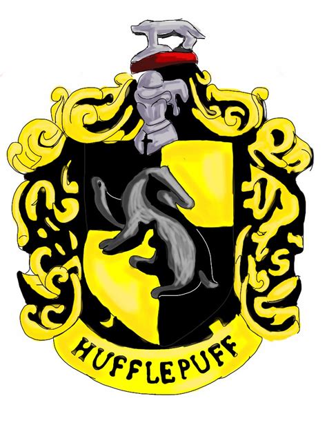 Hufflepuff Crest by echadienrules on DeviantArt