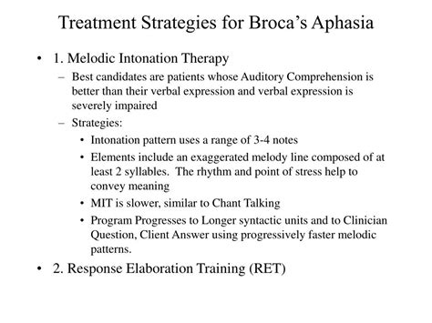 PPT - 8. Aphasia TREATMENT STRATEGIES PowerPoint Presentation - ID:157068