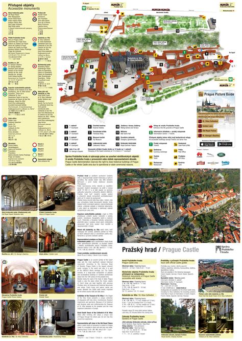 Prague castle map - Medieval prague map (Bohemia - Czechia)