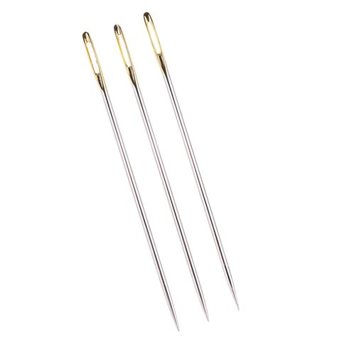 3 Pieces Heavy Duty Large Eye Sewing Needles Self ... – Grandado