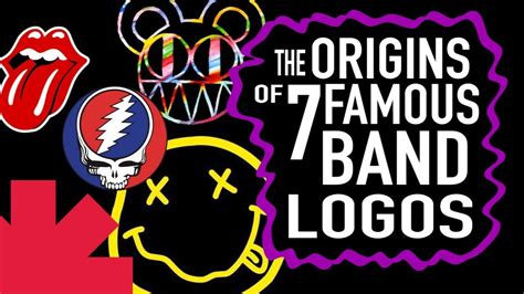 The Origins of 7 Famous Band Logos - YouTube