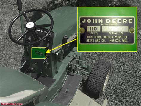 TractorData.com John Deere 110 tractor information