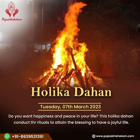 Book Holika Dahan Puja From Pujaabhishekam : u/pujaabhishekam