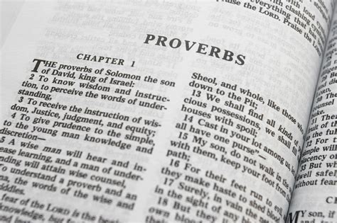 What the Book of Proverbs Has to Say About the Current Age - Community ...