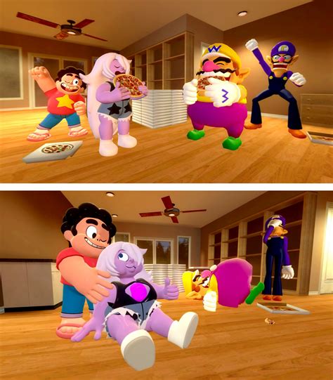 Amethyst vs Wario by migueruchan on DeviantArt