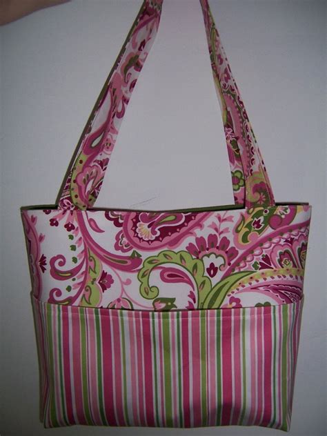 Pocket Tote Bag PDF Sewing Pattern 4 Sizes to by aivilocharlotte