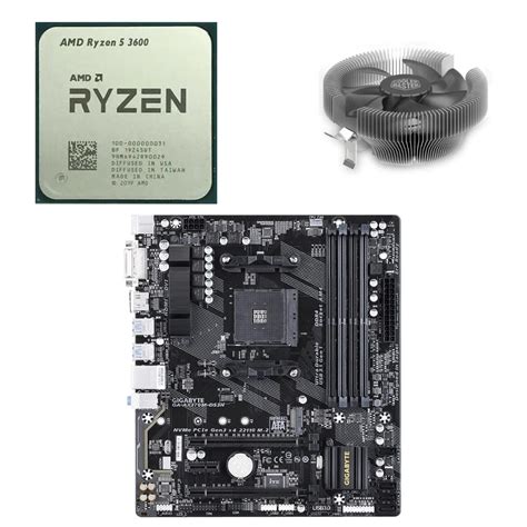 RYZEN 5 MOTHERBOARD PRoCESSoR 3600 GiGABYTE GA-AX370M-DS3H