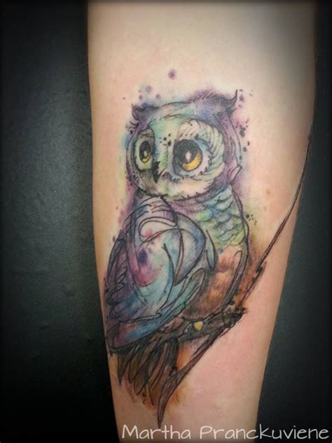 watercolor owl Owl tattoo watercolour owl tattoo | My Tattoo work ...