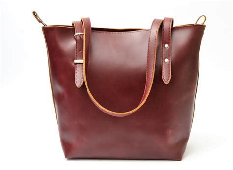 Deep Brown Women’s Leather Tote Bag – Garden Life