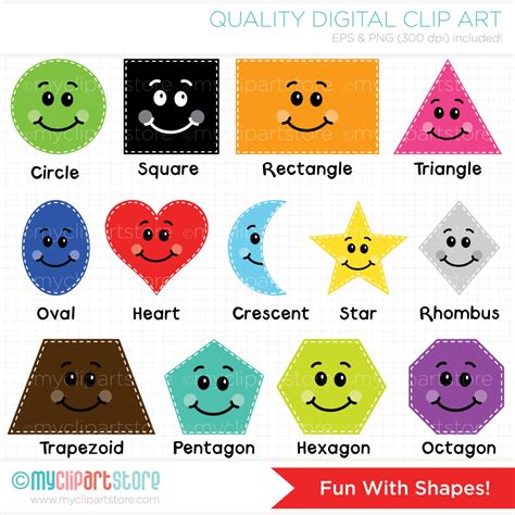 Clipart Fun With Shapes Educational / Teachers Digital