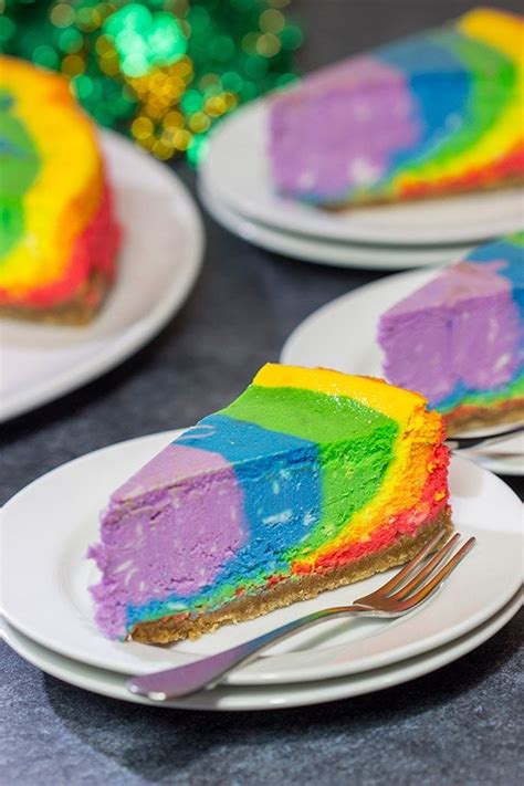 Rainbow Cheesecake | Forget the pot of gold...grab a slice of cheesecake!