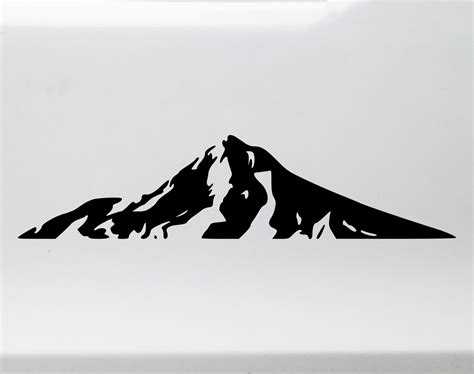 Mount Hood V1 Vinyl Decal Oregon Mountain PNW Hike Die Cut | Etsy