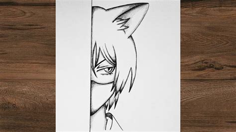 Anime Cat Boy Drawing