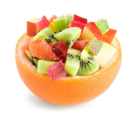 Healthy fruit salad ⬇ Stock Photo, Image by © seralex #65034879