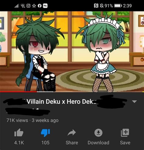 Villain Deku Gacha Life Tik Tok Reaction Cortarza Wallpaper | Images ...