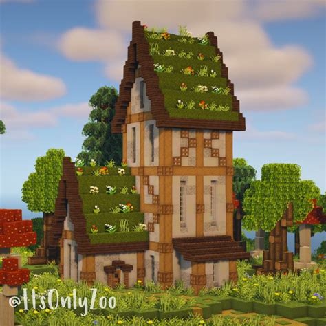 Minecraft Moss Roof House: A Charming Cottagecore Build