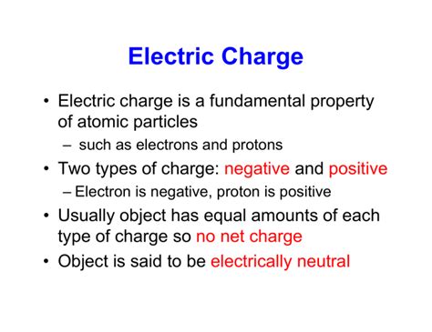 Electric Charge