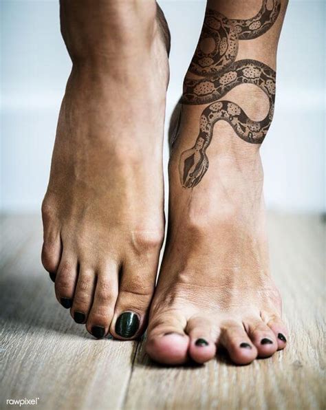 25 Snake Tattoos For Foot And Meanings | PetPress