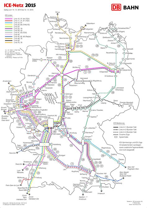 High-Speed Trains in Germany - ICE Netz Deutschland 2015