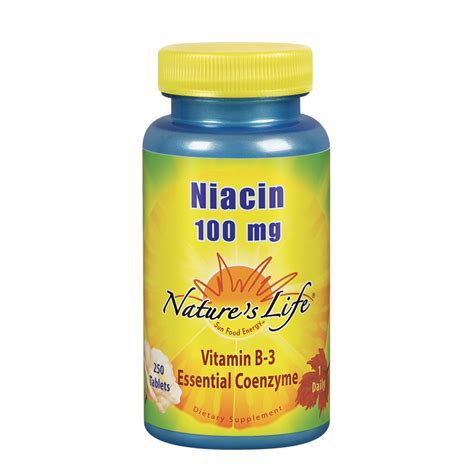 Natures Life Niacin 100mg | Vitamin B3 Supplement | Healthy Blood Lipid ...