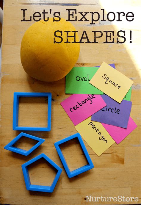 Exploring shapes activity using play dough - NurtureStore