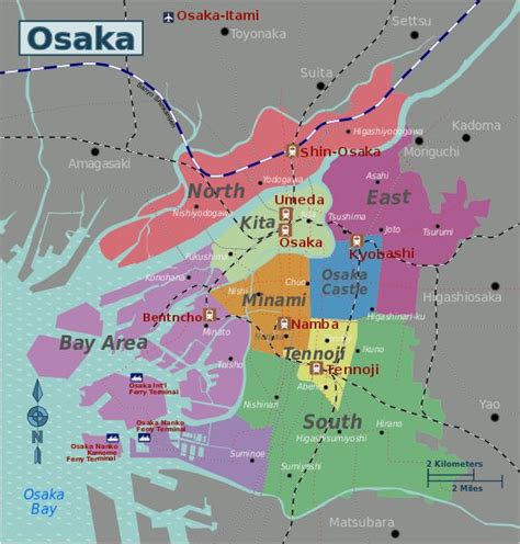 File:Osaka City Map.svg | Osaka, Kyoto japan travel, Osaka castle