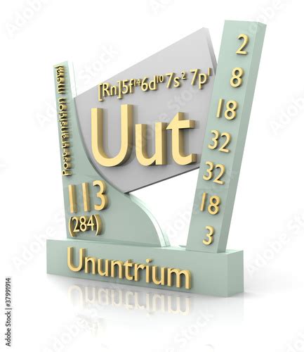 Ununtrium form Periodic Table of Elements - V2 - Buy this stock ...