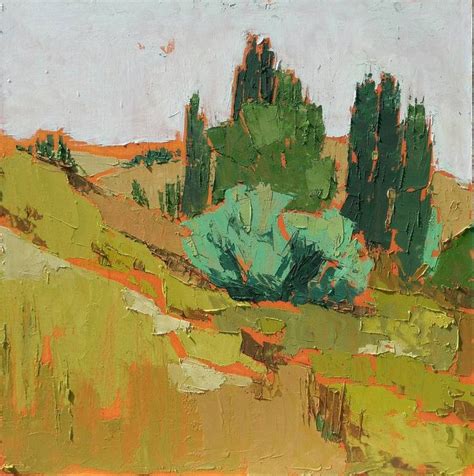 From the valley Painting by Virginia Chapuis | Saatchi Art | Landscape ...