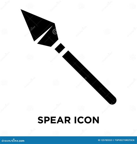 Spear Icon Vector Isolated on White Background, Logo Concept of Stock ...