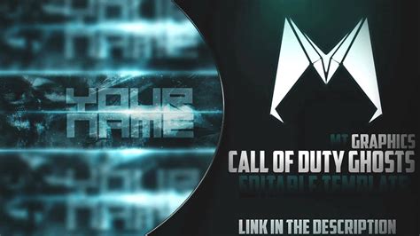 Call of Duty GHOSTS Banner | Editable Template | by MT Graphics - YouTube