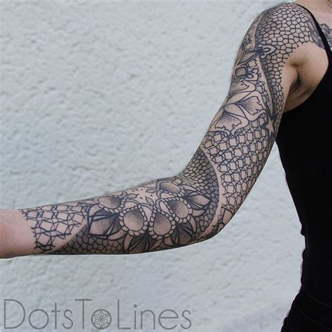 Mandala Patern Dotwork tattoo sleeve - Best Tattoo Ideas Gallery