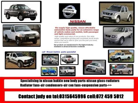 SUPPLIERS OF NISSAN BAKKIE NEW BODY PARTS-BUMPERS-HEADLAMPS-BONNETS ...