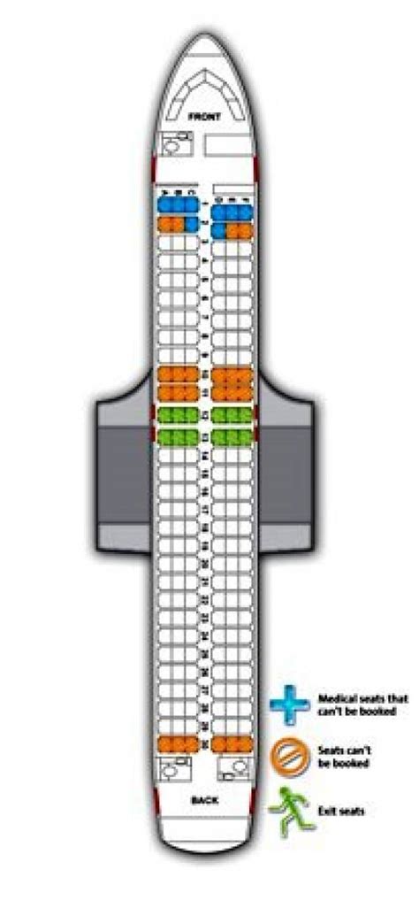 Delta Airbus A320 Seat Plan