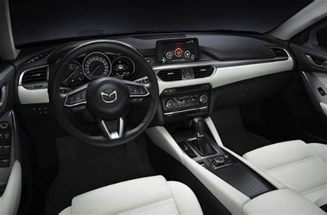 2024 Mazda 6 Interior with White Leather and Black Trims