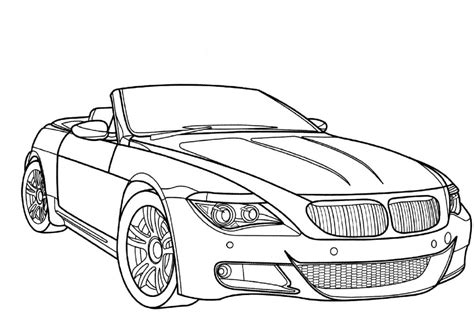 Bmw Car Coloring Pages - Coloring Home